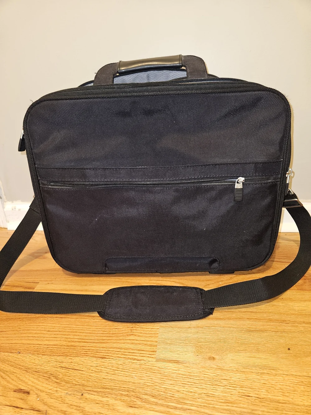 Samsonite Laptop Briefcase Messenger Bag Black Padded Computer Case Shoulder Str